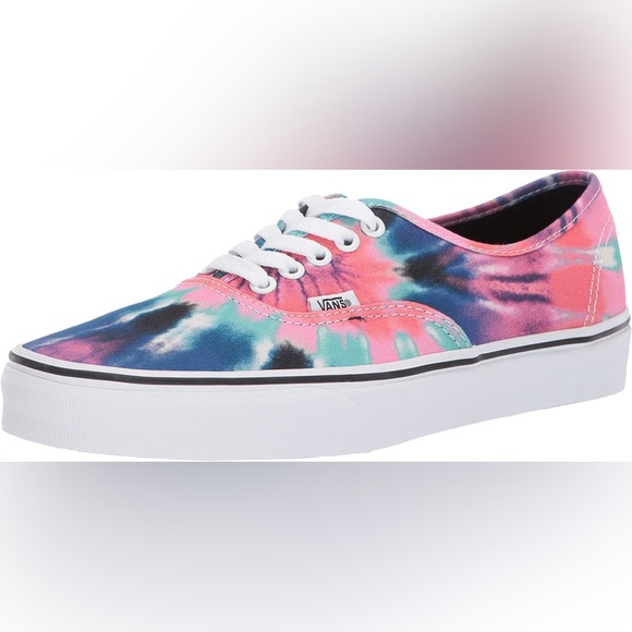 VANS Authentic (Tie Dye) Multi/True White Shoes - Picture 8 of 13